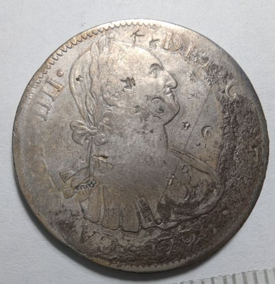 Spanish 1796 8 Reale, MO Mexico Mint - Chopmarked and circulated 