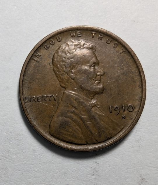 1910-S Lincoln Cent - Circulated