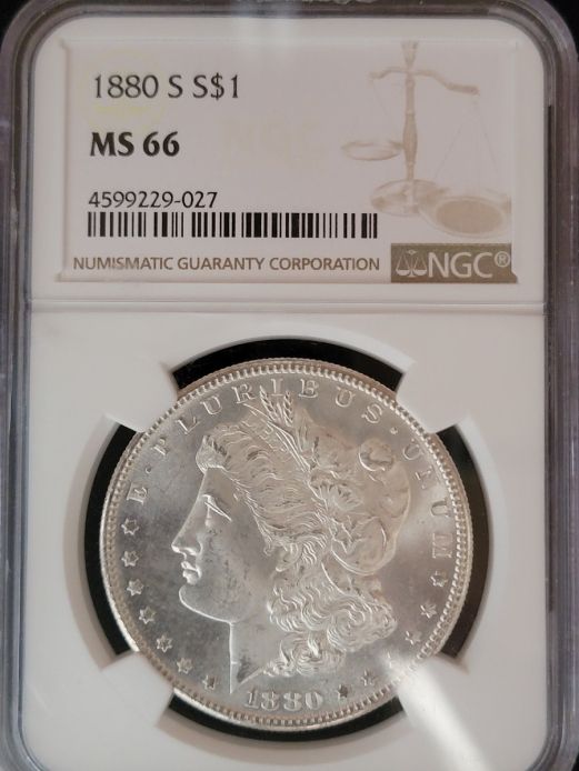 1880 S $1 NGC MS66   4599229-027