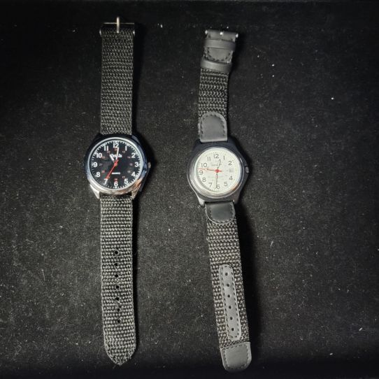 Sharp and Details Watches Womens Black Fabric