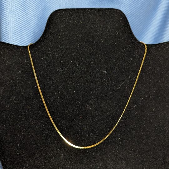 14k Gold Necklace Chain 14.5 Inches Choker 3.07 grams