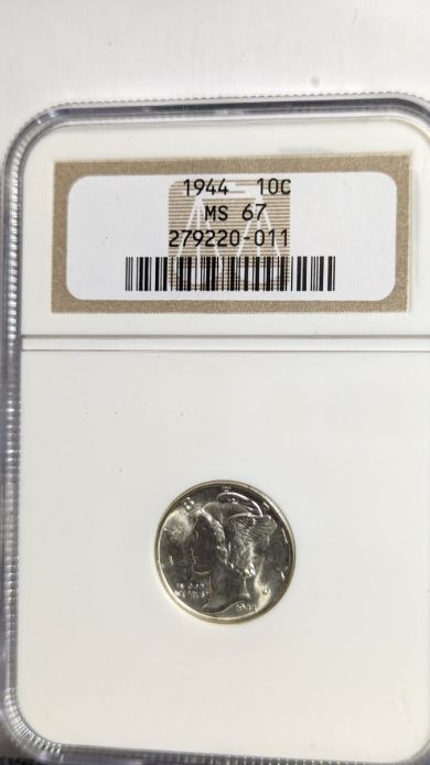 1944 10C NGC MS67 - 279220-011