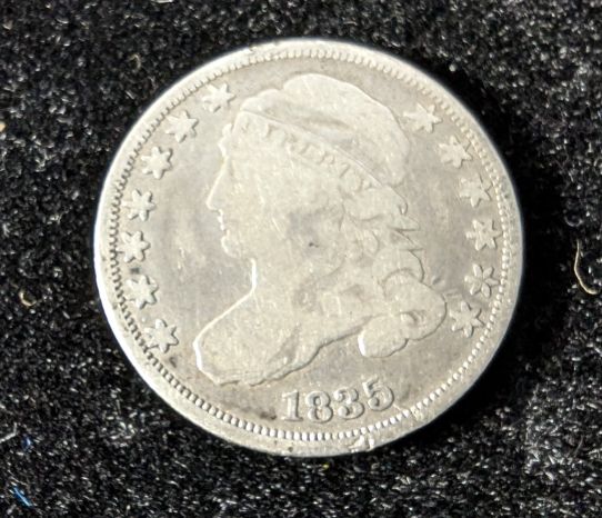 1835 10C Capped Bust Dime Circulated