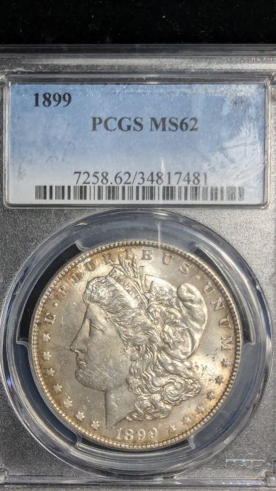1899 $1 Morgan Silver Dollar PCGS MS62 - 34817481