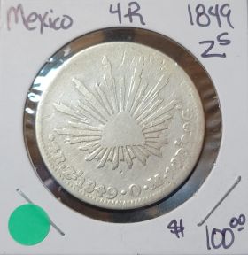 1849 Mexico 4 Reales