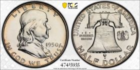 1950 Proof 50c Franklin Half Dollar PCGS PR66 47415935