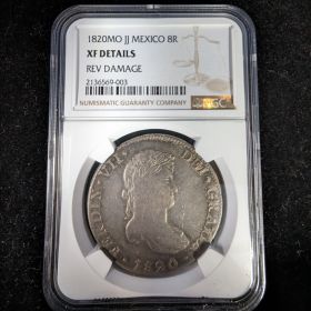 1820MO JJ Mexico 8R Coin NGC XF Details 2136569-003