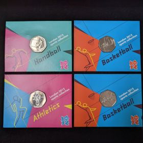 50 Pence 4 Coins London 2012 Sport Collection Royal Mint Elizabeth II
