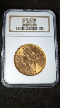 1904 S $20 Double Eagle NGC MS 63 -573456-008