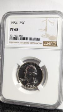 1954 25C PF68 NGC - 6017403-008