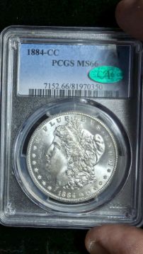 1884-CC $1 Morgan Carson City Dollar PCGS MS66 CAC - 81970350