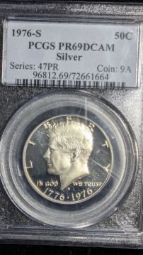 1976-S Silver Proof Kennedy 50c Half Dollar Coin PCGS PF 69 DCAM 72661664